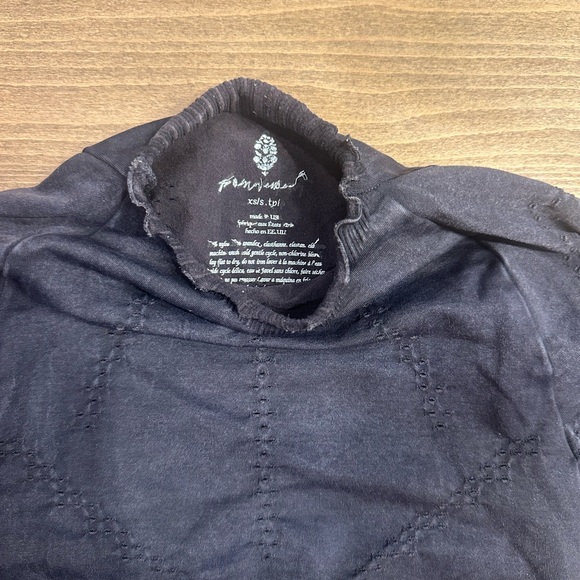 Free People Good Karma High Neck Layer Top - Athletic - Black-wash - Picture 6 of 9